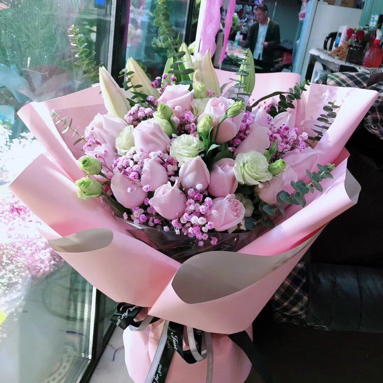 花束玫瑰花韩式情人节配送衢州同城鲜花速递花店表白鲜花速递(同城)