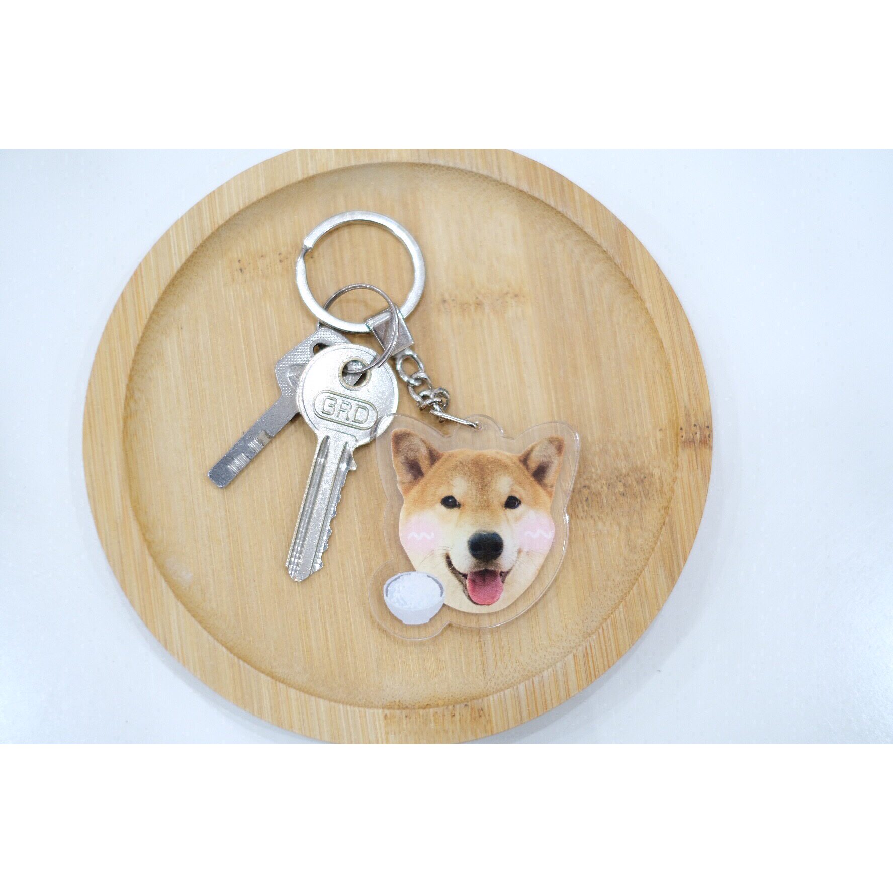 钥匙扣柴圆滚滚小卖部原创柴犬周边异形狗头16款宠物相册明信片等周边