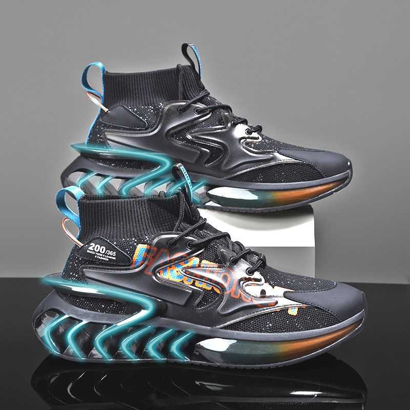 aj男鞋春季百搭2022年新款刀锋运动鞋男篮篮球高帮鞋