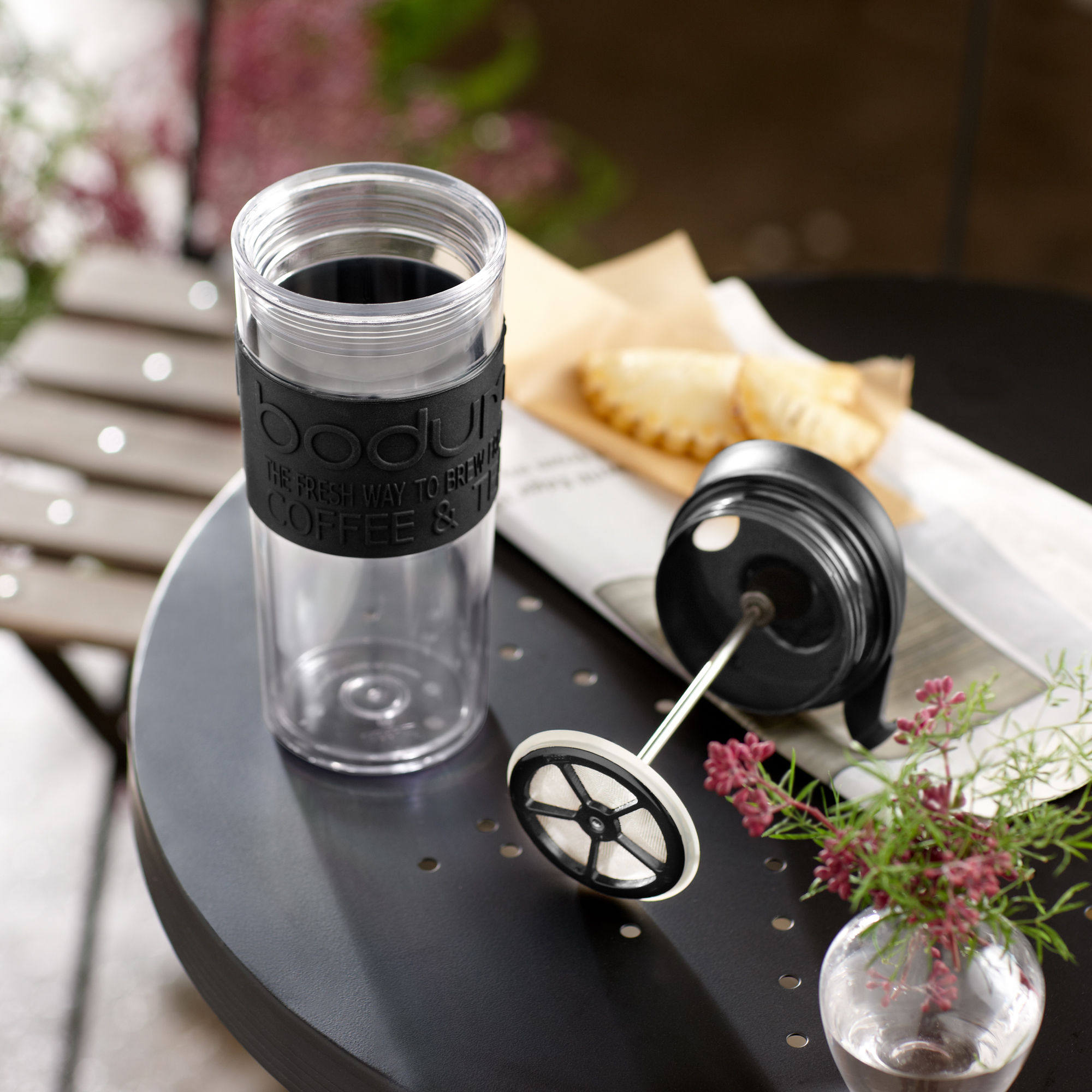 bodum波顿travelpress双层树脂塑料便携法压杯法压壶咖啡壶