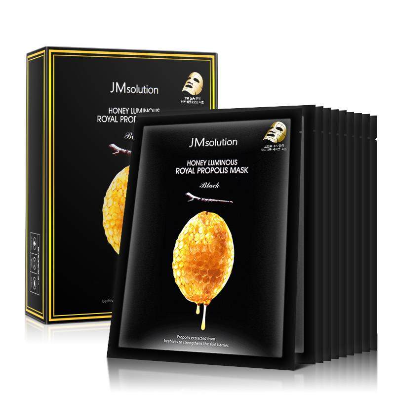 jmsolution水光蜂蜜面膜贴蜂胶水润滋养透莹清透面贴膜10片