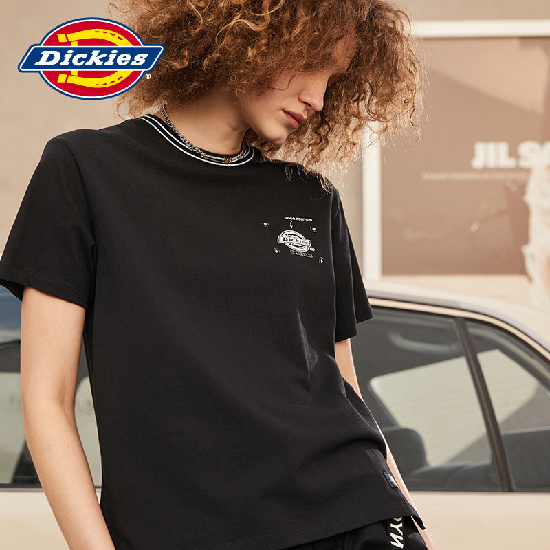 dickieslogo印花短袖恤女夏季新品舒适面料上衣8826t恤
