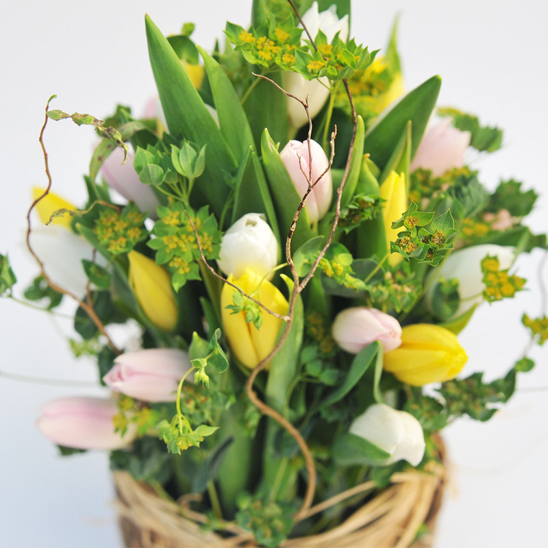 上海有间花店进口郁金香桌花情人节鲜花同城速递鲜花速递同城