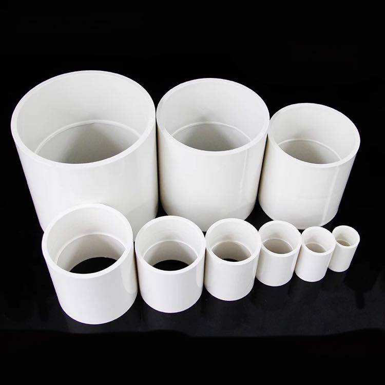 upvc给水管配件直接接头管箍直通110125upvc管