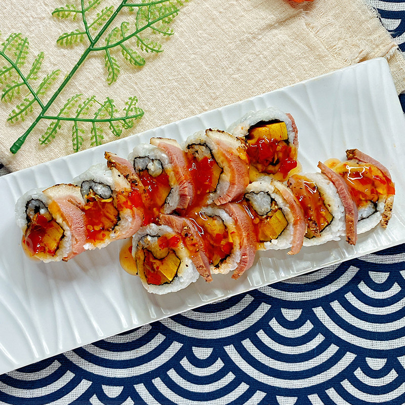 亚王黑椒鸭脯肉250g 烟熏鸭脯肉 寿司鸭胸肉 大部分地区8个 包邮 - 爱