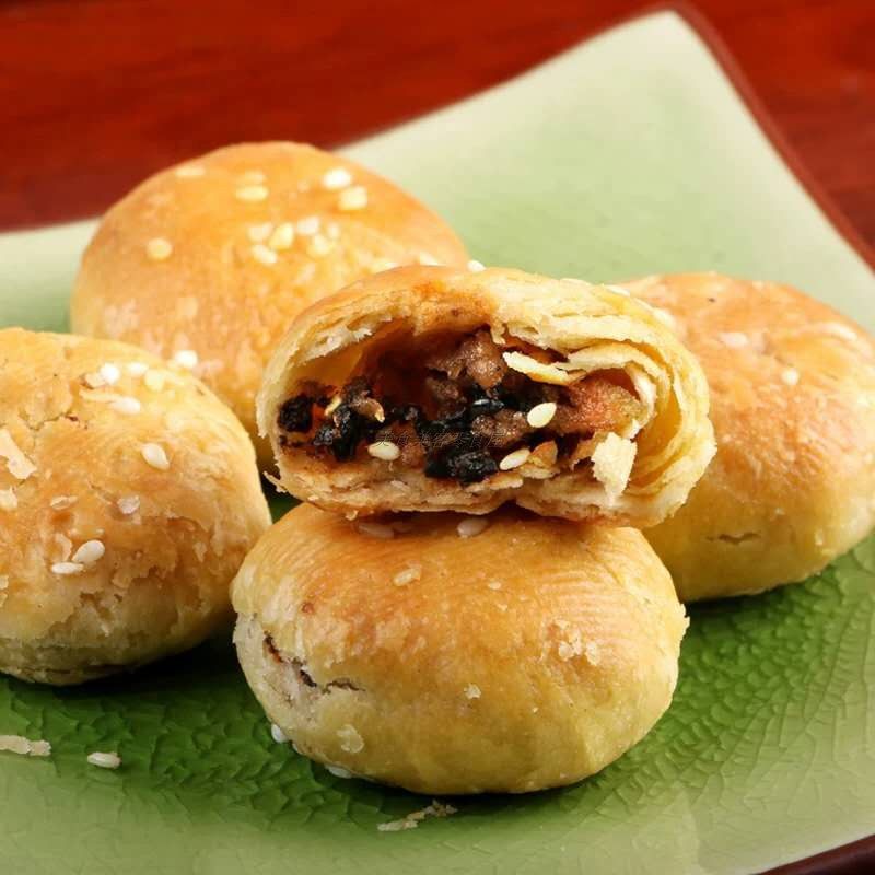 酥饼德辉五香干菜烧饼原味280g袋装装小零食传统中式糕点