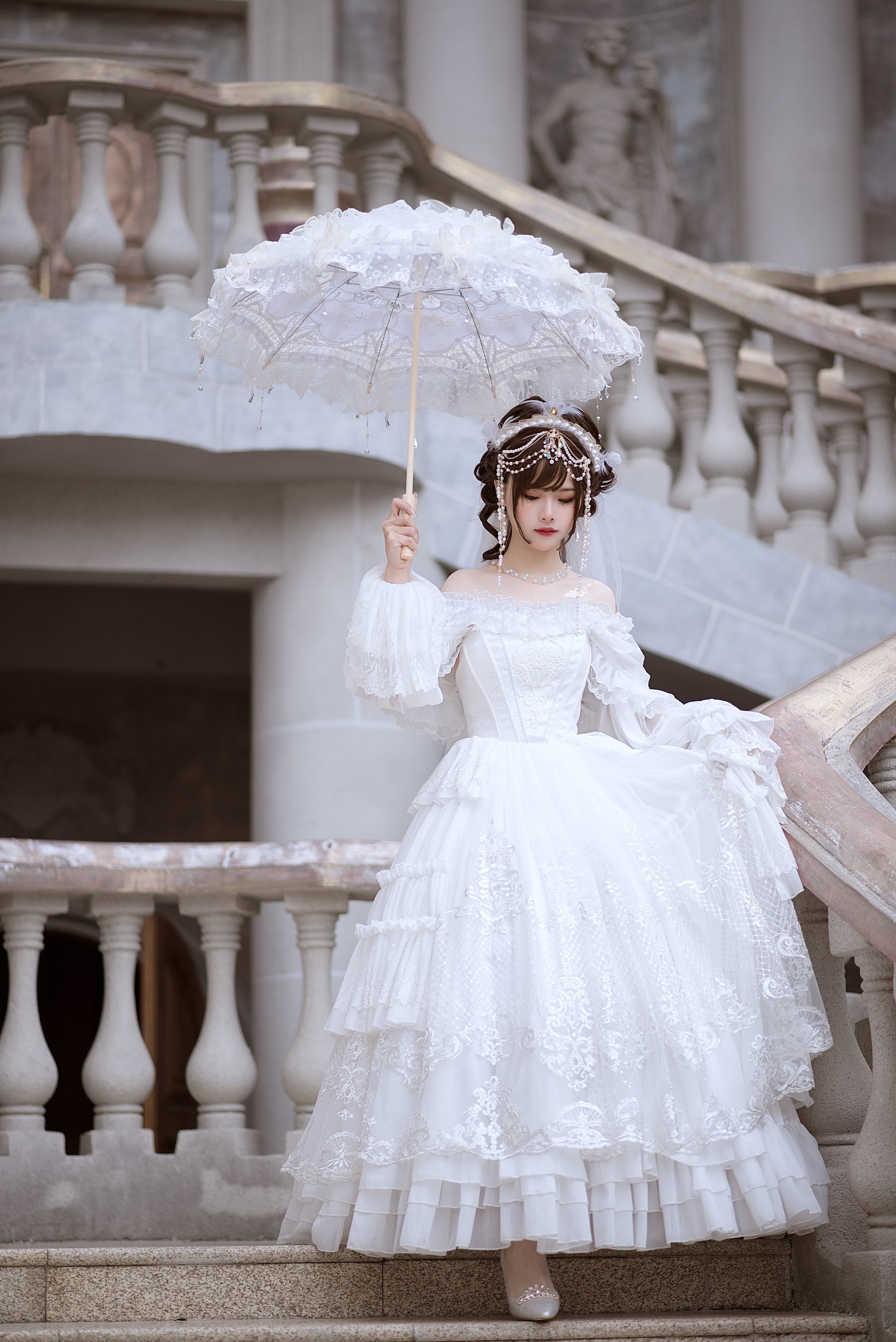 ql卿灵原创正版lolita二次元洋装情诗花嫁婚纱婚纱