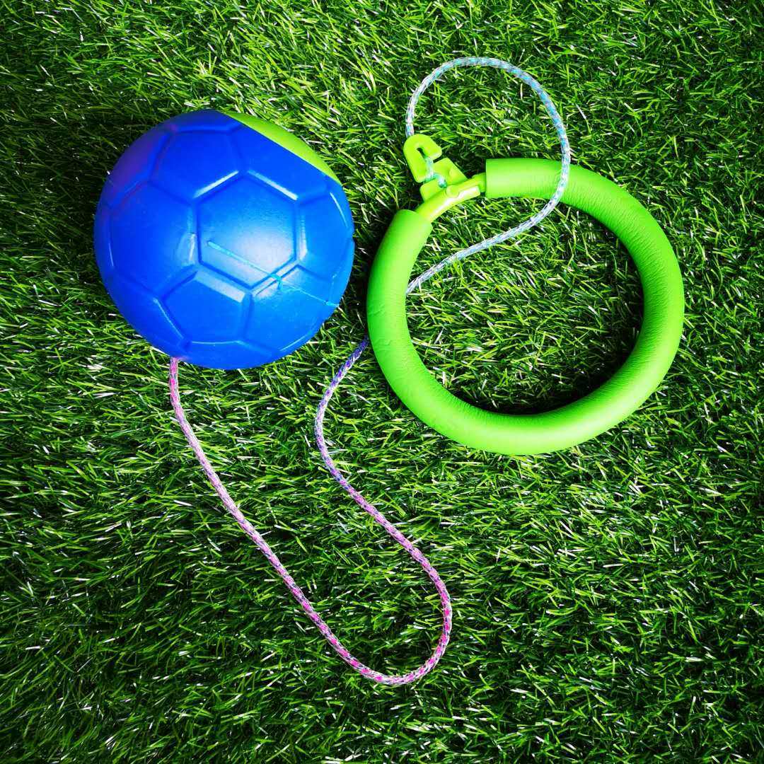 儿童跳跳球炫舞闪光旋转跳跳环单脚跳小孩甩脚成人球类玩具