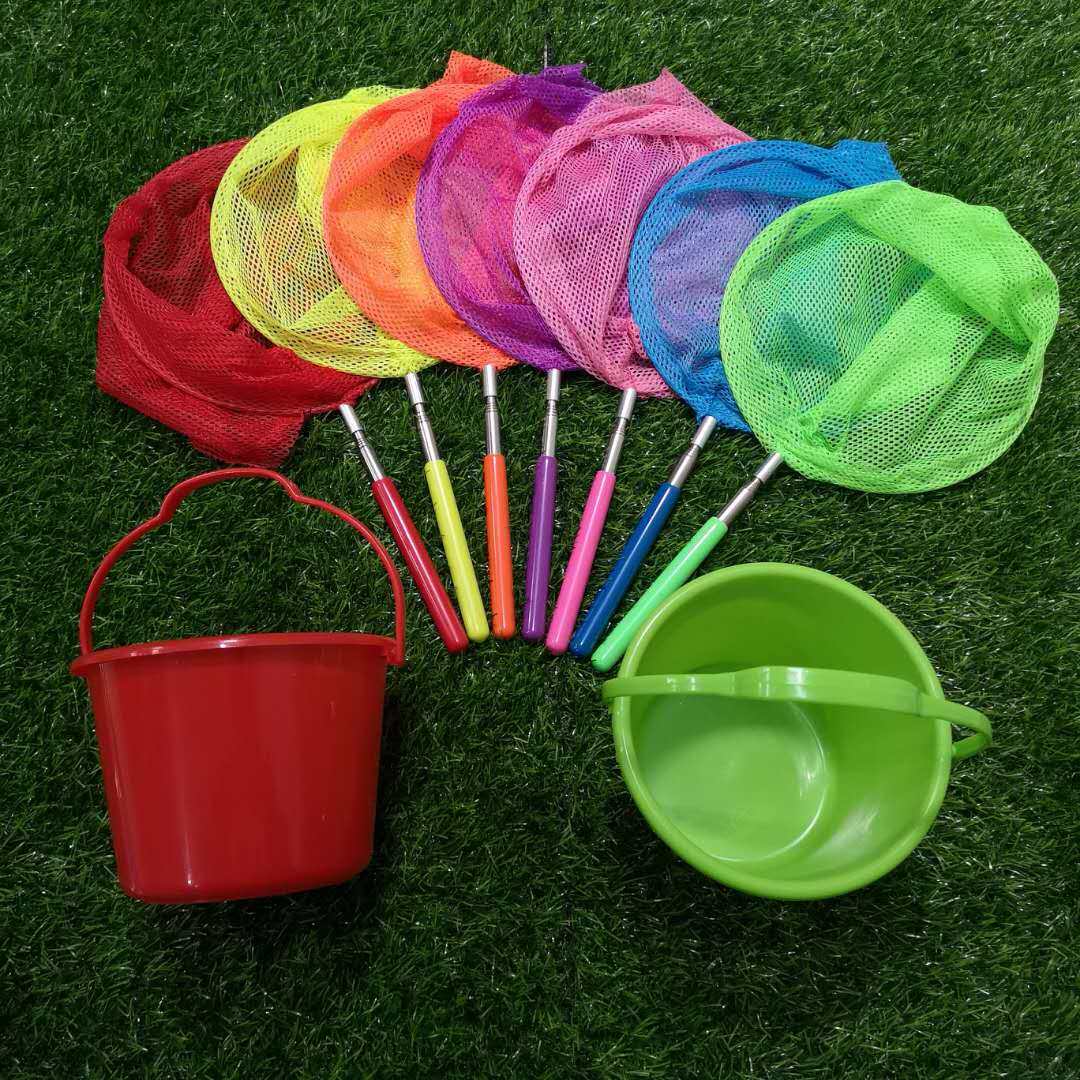 儿童渔网户外玩具捕鱼网可伸缩鱼网捕昆虫网蝴蝶网蜻蜓网捞鱼网兜