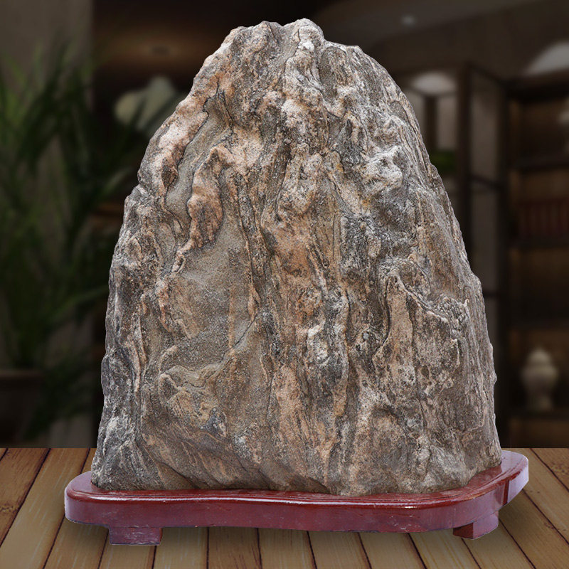 泰山石原石风水摆件镇宅补角大号室内外天然奇石客厅办公室靠山石