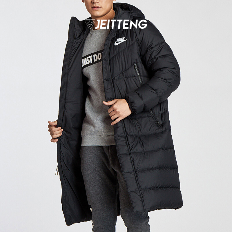 nike耐克羽绒服冬装保暖户外运动防风中长款连棉服运动羽绒服