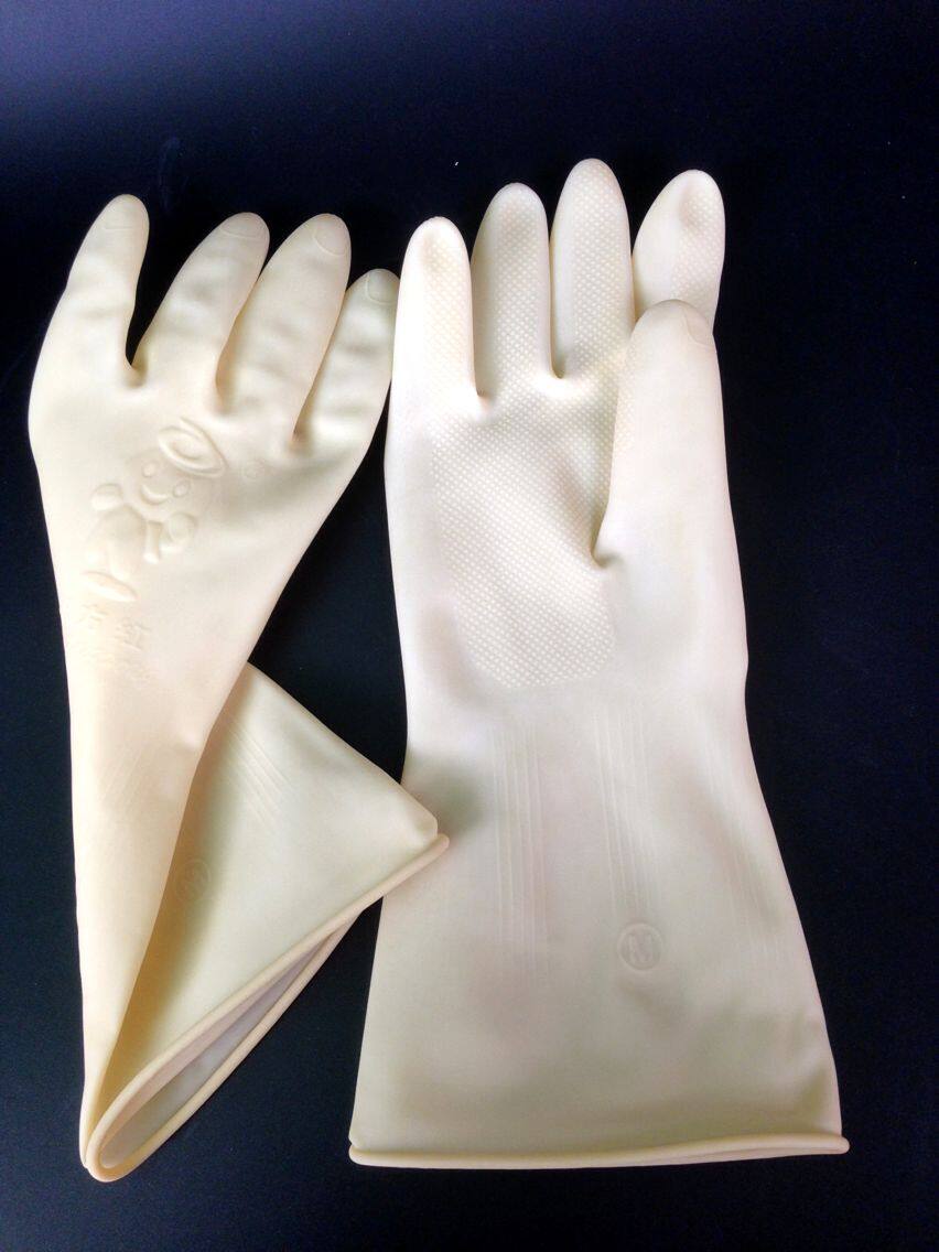 东方红手套加厚牛筋乳胶东方红胶手套批发工业橡胶劳保手套