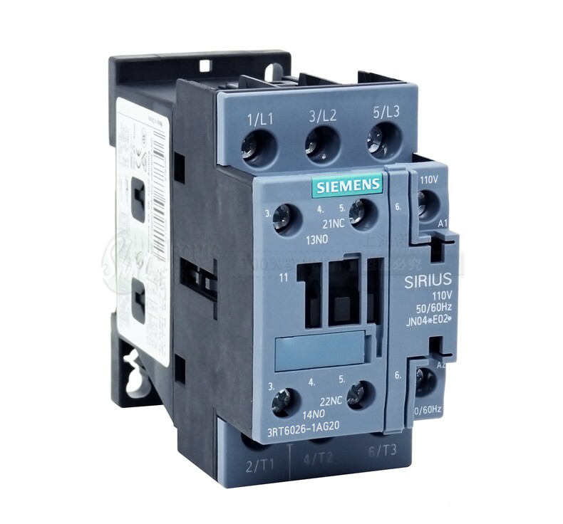 原厂西门子 sirius 交流接触器 3rt6026-1ag20 ac110v 25a 1开1闭