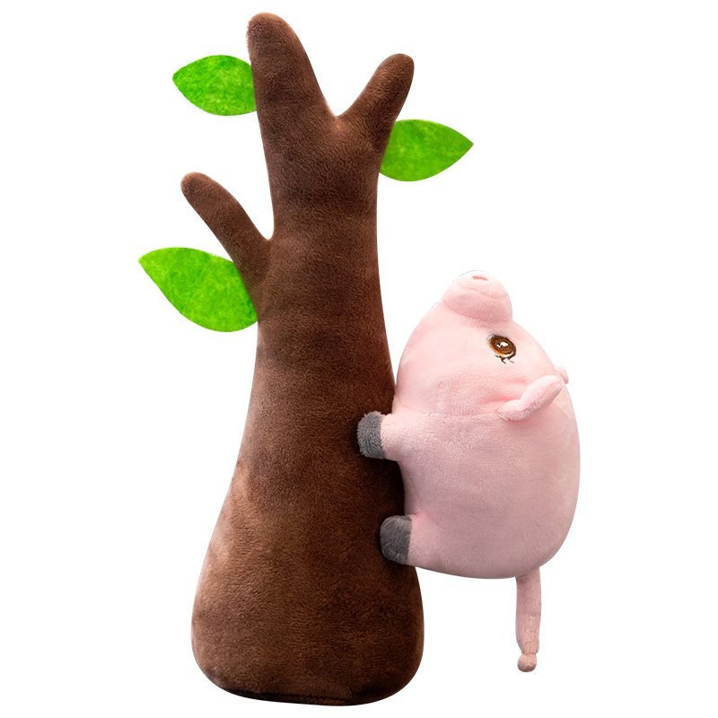 抖音同款网红玩具母猪上树公仔玩偶可爱毛绒毛绒布艺类玩具
