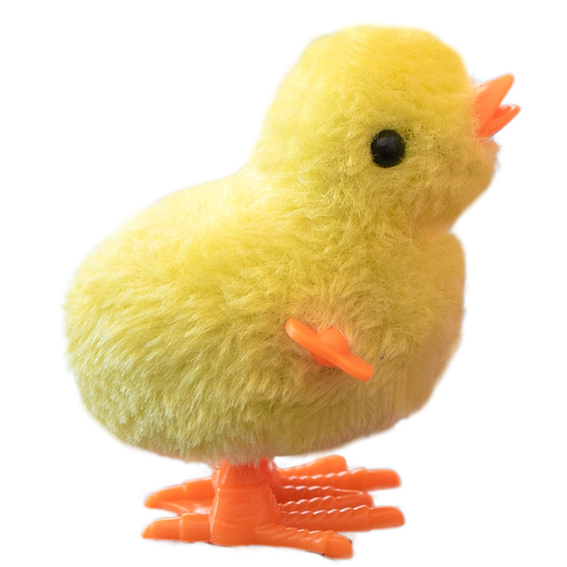 小鸡网红发条跳跳儿童玩具宝宝益智仿真一群毛绒毛绒布艺类玩具