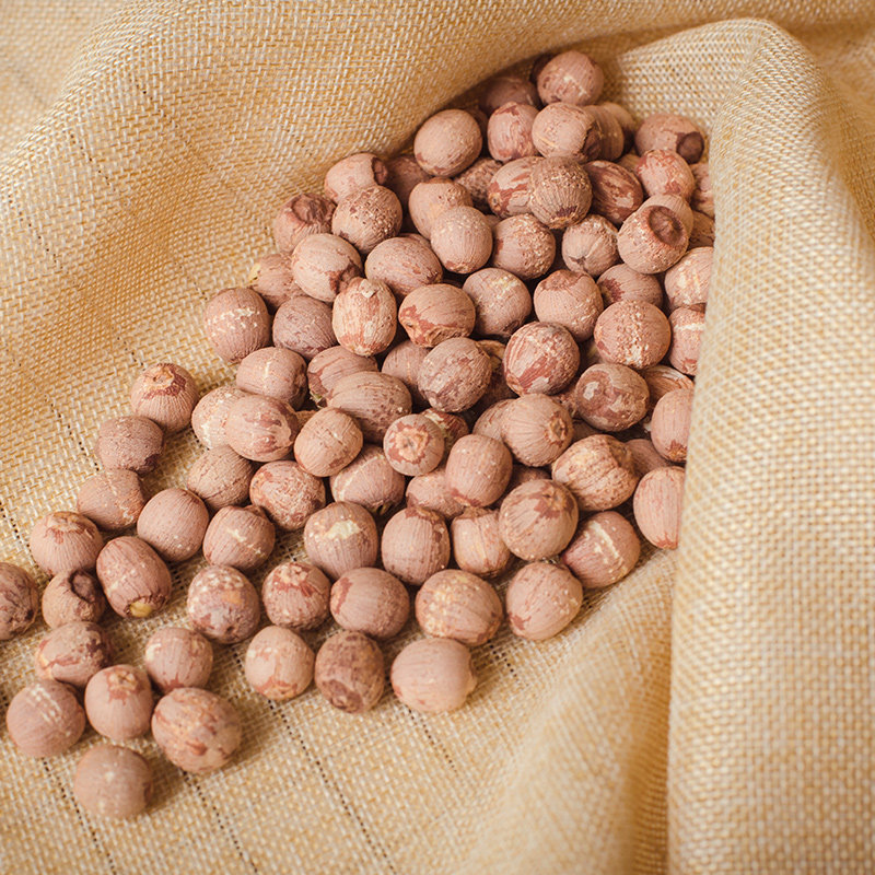 香味洞庭湖岳阳湘莲红皮莲子带芯干货手工去壳莲子