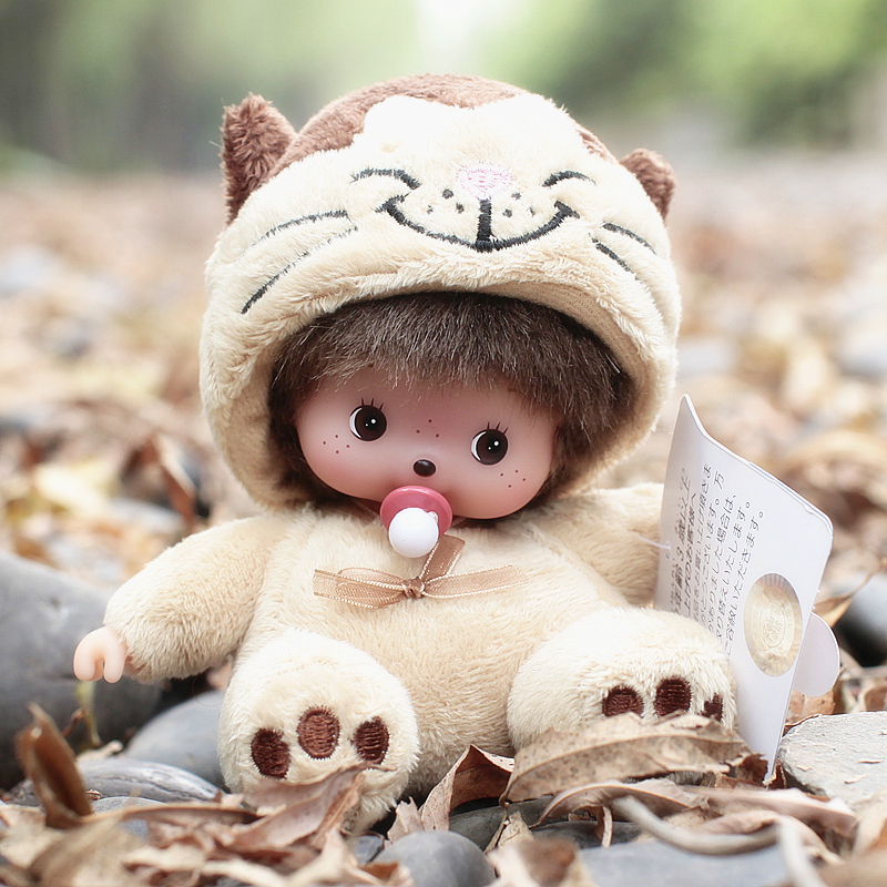 蒙奇奇公仔毛绒娃娃娃娃龙龙猫小号玩偶15cm正版娃娃