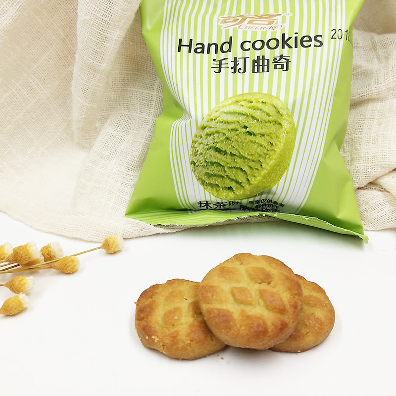 奇客手打曲奇饼干抹茶芝士蛋挞味儿儿童藤椒曲奇饼干