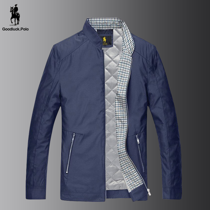 保罗经典男士休闲轻薄棉衣 2022春款立领纯色夹棉夹克外套男透气