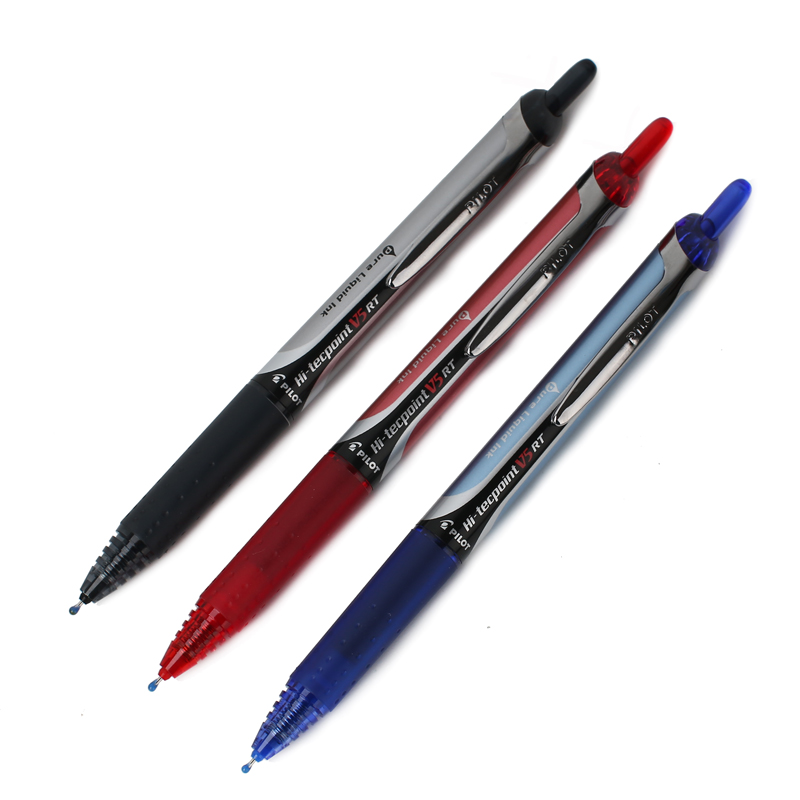 水笔日本pilot百乐中性笔bxrtv5按动开拓王日系学生中性笔