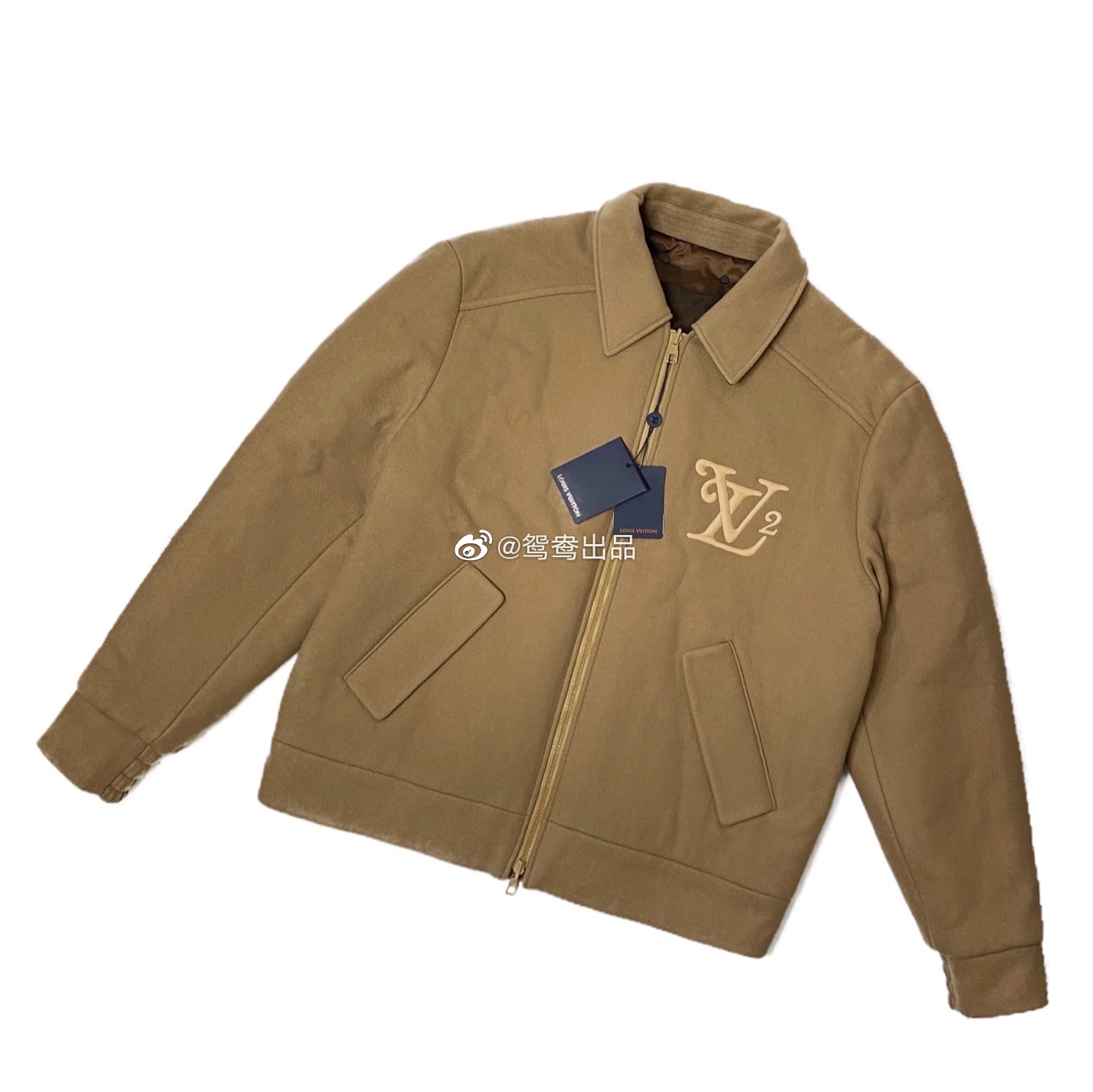 Louis Vuitton LV x NIGO  双面 飞行员 夹克 羊毛 拉链外套