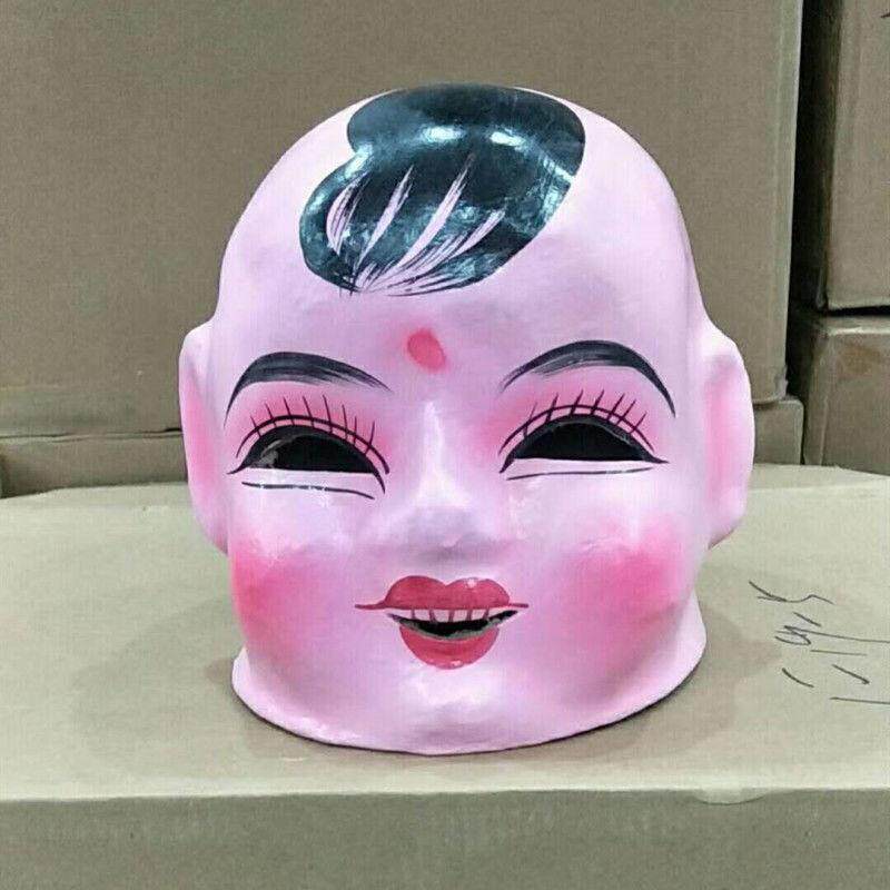 牛皮纸大头娃娃头套道具社火秧歌面具其他