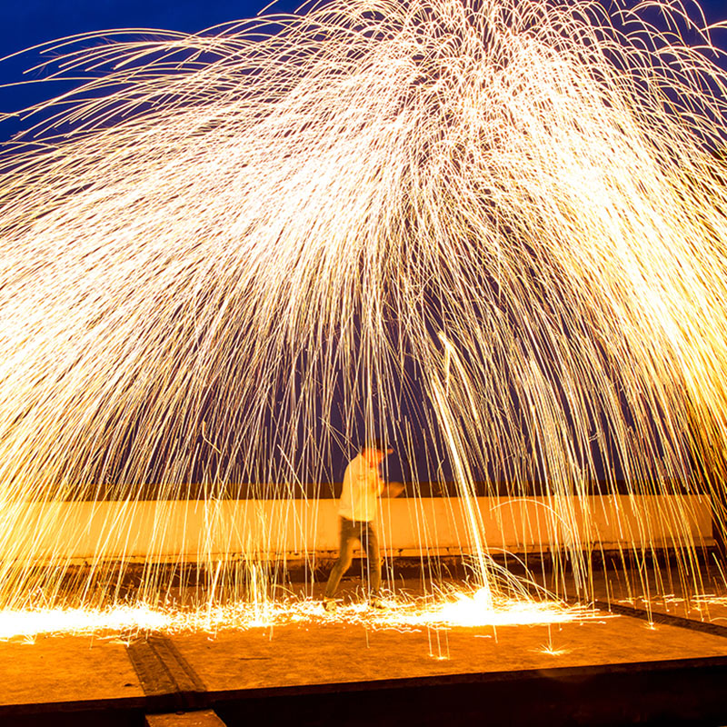 烟花棒钢丝棉烟火冷烟花焰火仙女棒生日网红手拿甩火花呲花铁棉花