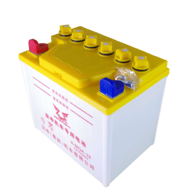 隆鑫力帆宗申福田摩托三轮车配套水电电池12v32a28a18a12n32摩托车