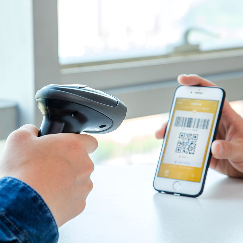 得力14883条码二维扫描器扫描有线入库开票扫码枪条码扫描枪