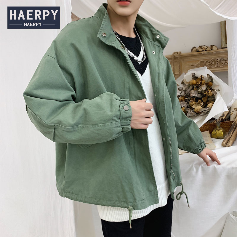 外套男春秋宽松牛仔夹克ins潮秋季港风休闲男士2021新款秋装上衣