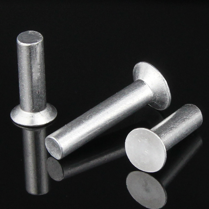 铆钉gb869沉头实心铝制平锥头m2m25m3m4m5m6平锥头铆钉