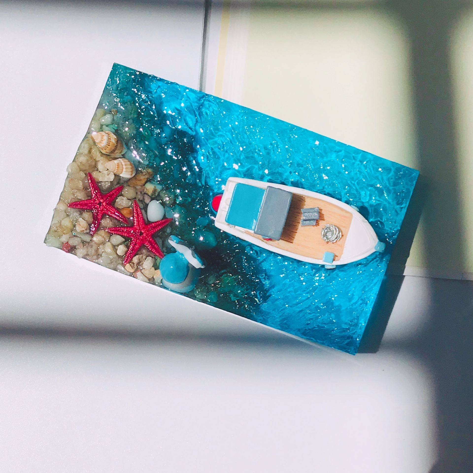 滴胶成品海洋树脂手工摆件微缩航海海模型迷你创意礼品