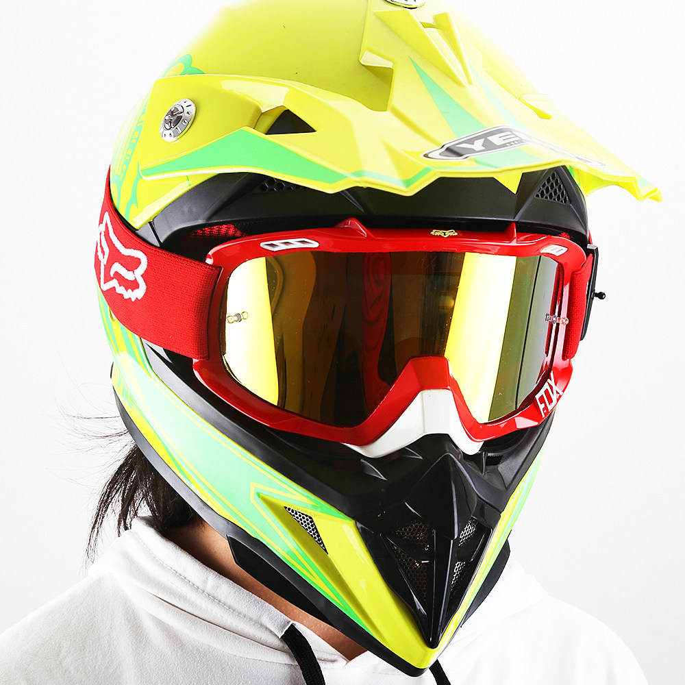 fox摩托车风镜哈雷越野头盔机车防风风沙护目镜风镜