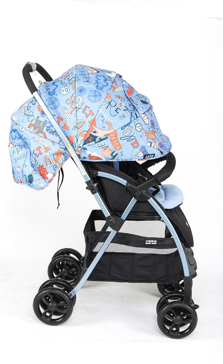 小龙哈彼婴儿推车铝合金超轻便携可坐躺宝宝手推车折叠避震 lc699