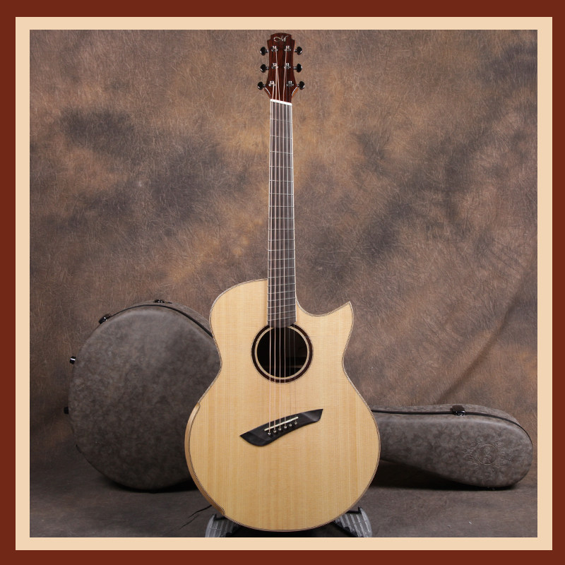 吉他美诗特maestroraircsb4f扇品西部红松单板民谣木吉吉他民谣吉他