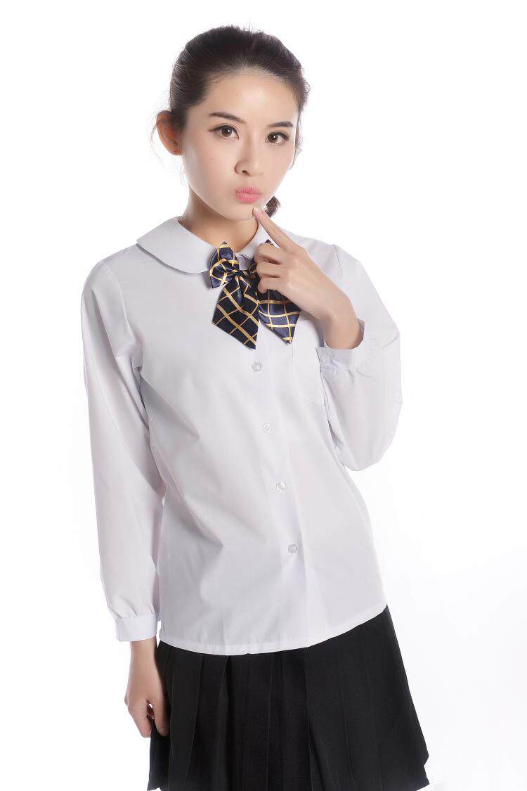 英伦学院派jk制服女班学生装韩版日本校服白色衬衫