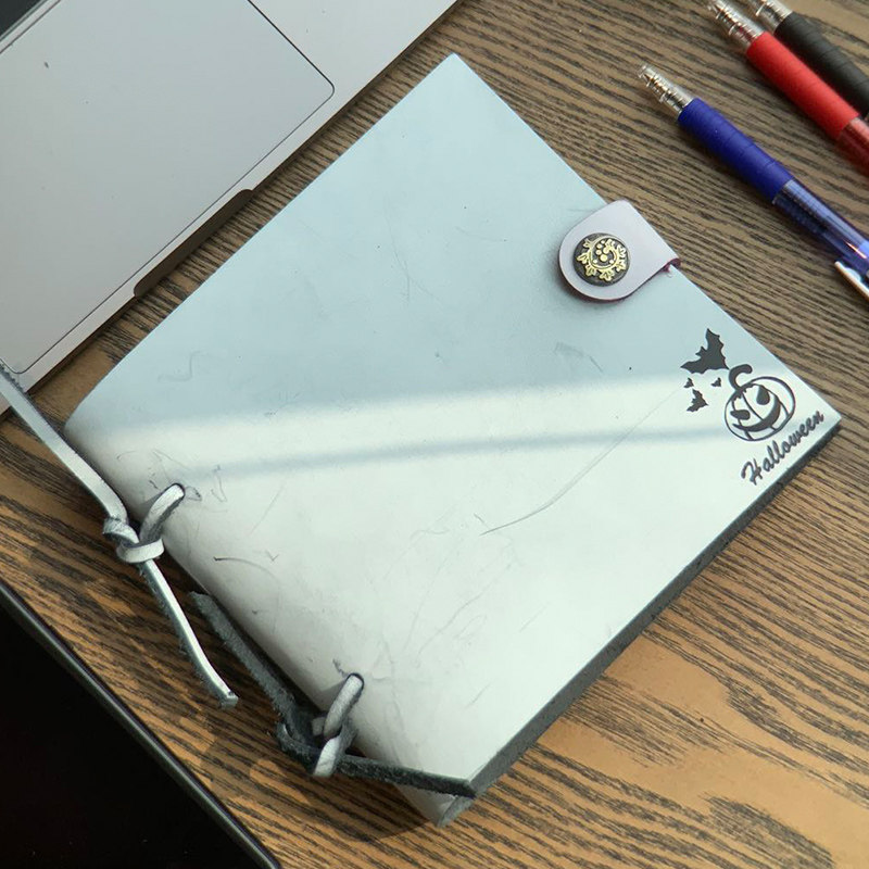 简约silvermoon空白本手笔记本笔记按扣精致文艺复古笔记本