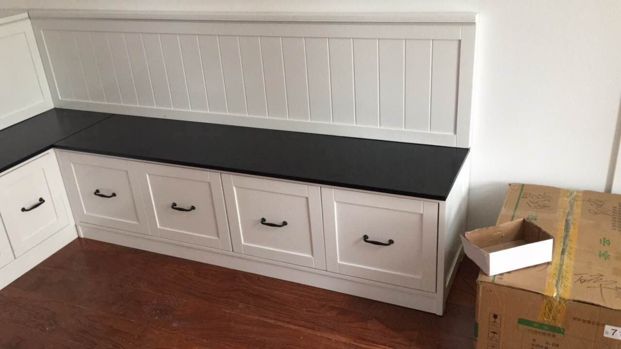 实木餐厅家用卡座餐桌椅组合北欧简约小户型l型转角储物椅定制