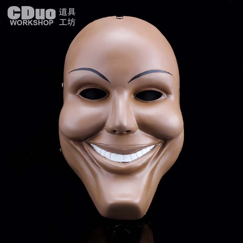 珍藏版人类清除计划god恐怖面具笑脸十字全脸树脂游戏角色cos舞会