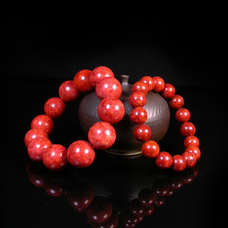 草珊瑚lssp绿色石品手链保真情侣圆珠手串tg201手链