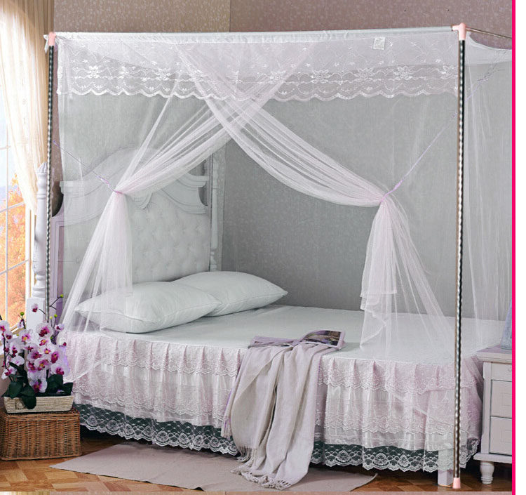 单开门蚊帐家用双人1.5米1.