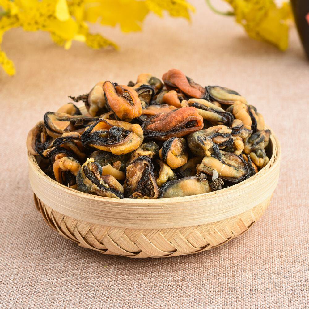 野生淡菜干海虹肉海虹干贻贝干海鲜干货年货台州特产250g