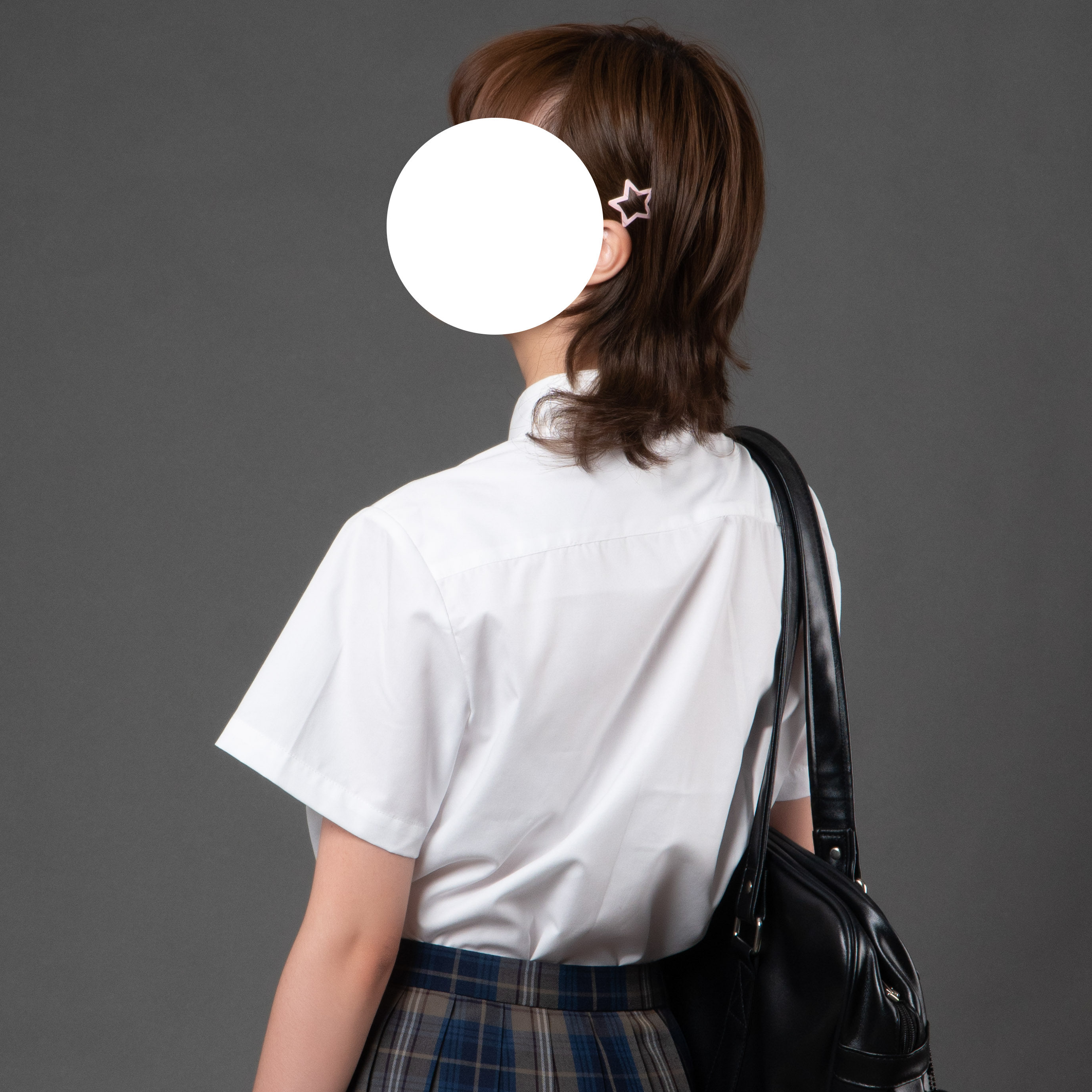 现货基础jk短袖丸襟刺绣麻酱少女白色衬衫jk