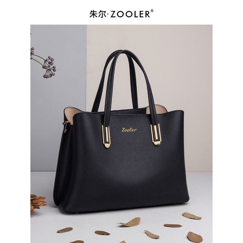 朱尔大气中年妈妈包包2021新款潮女士单肩女包大时尚真皮手提包女