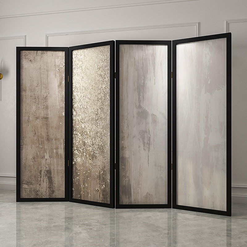 现代简约北欧轻奢折叠屏风隔断折屏客厅玄关小户折屏
