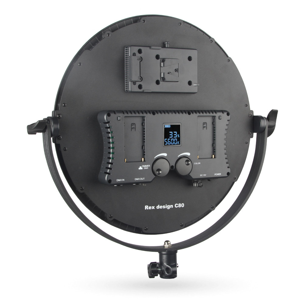 金鹰led85w摄影补光圆饼圆形柔光打光灯影影视外拍灯