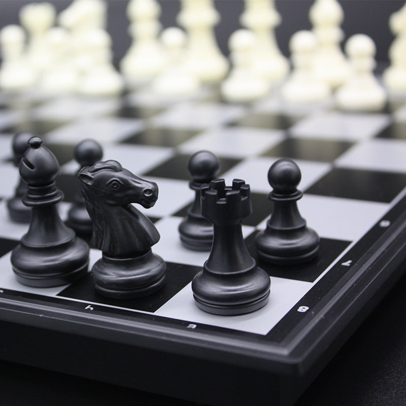 友邦ub国际象棋磁性黑白棋子折叠棋盘儿童送入门书大号中号包邮