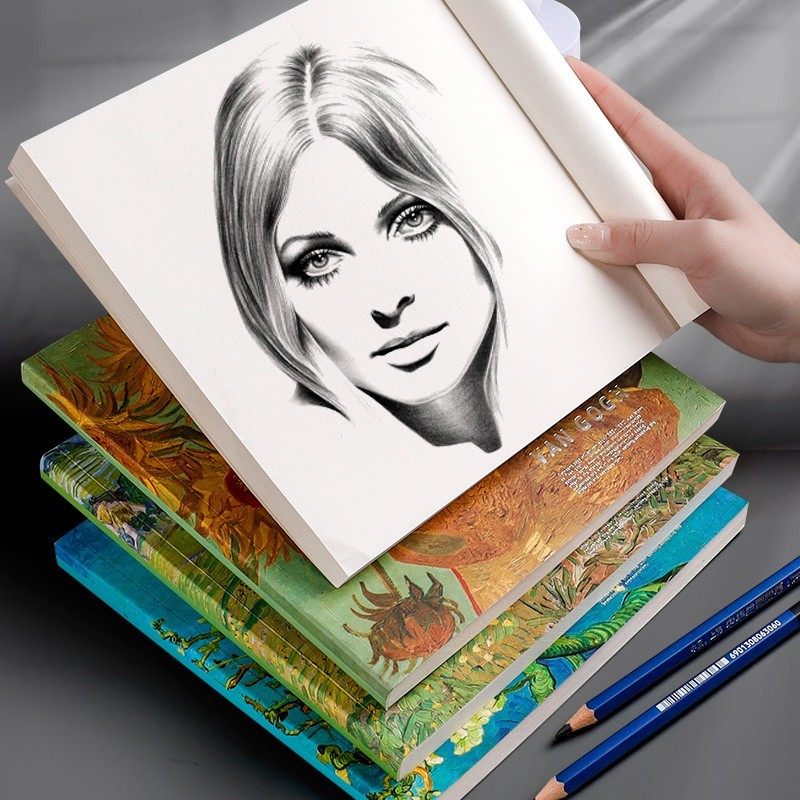 画纸美术素描画本咔巴画册绘画绘彩生手小学生素描