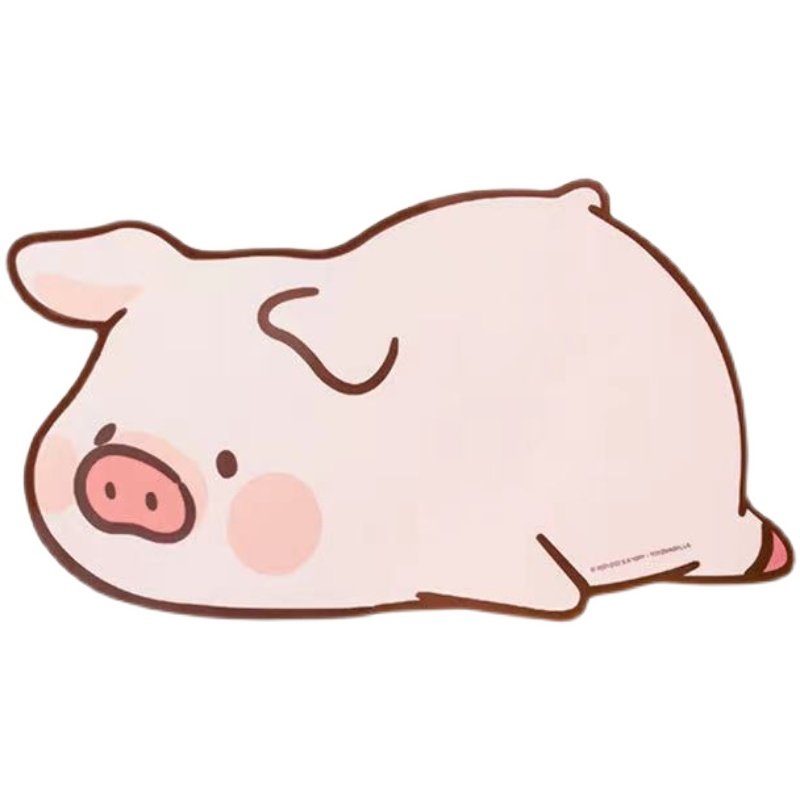 lulu罐头猪桌鼠标垫躺赢累累办公用品可爱学生桌面动漫3c周边