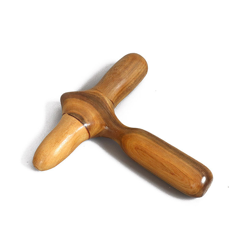 按摩穴位香木圆形按摩器三点圈点点穴足底实木其它按摩器材